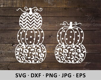 Three Leopard Pumpkin SVG, Stacked Cheetah Pumpkin Clip Art. Autumn Holiday Decor, Fall Design, eps, Dxf PNG. Silhouette, Cricut, Cut file.