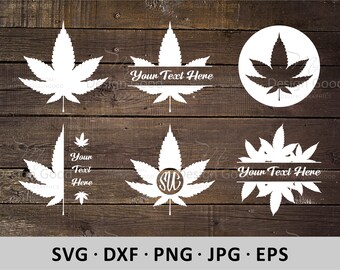 Marijuana pot leaf bundle svg, Cannabis svg, Marijuana leaf Monogram svg, Weed bundle SVG, Weed svg, Pot leaf svg, Smoking svg, Cut file