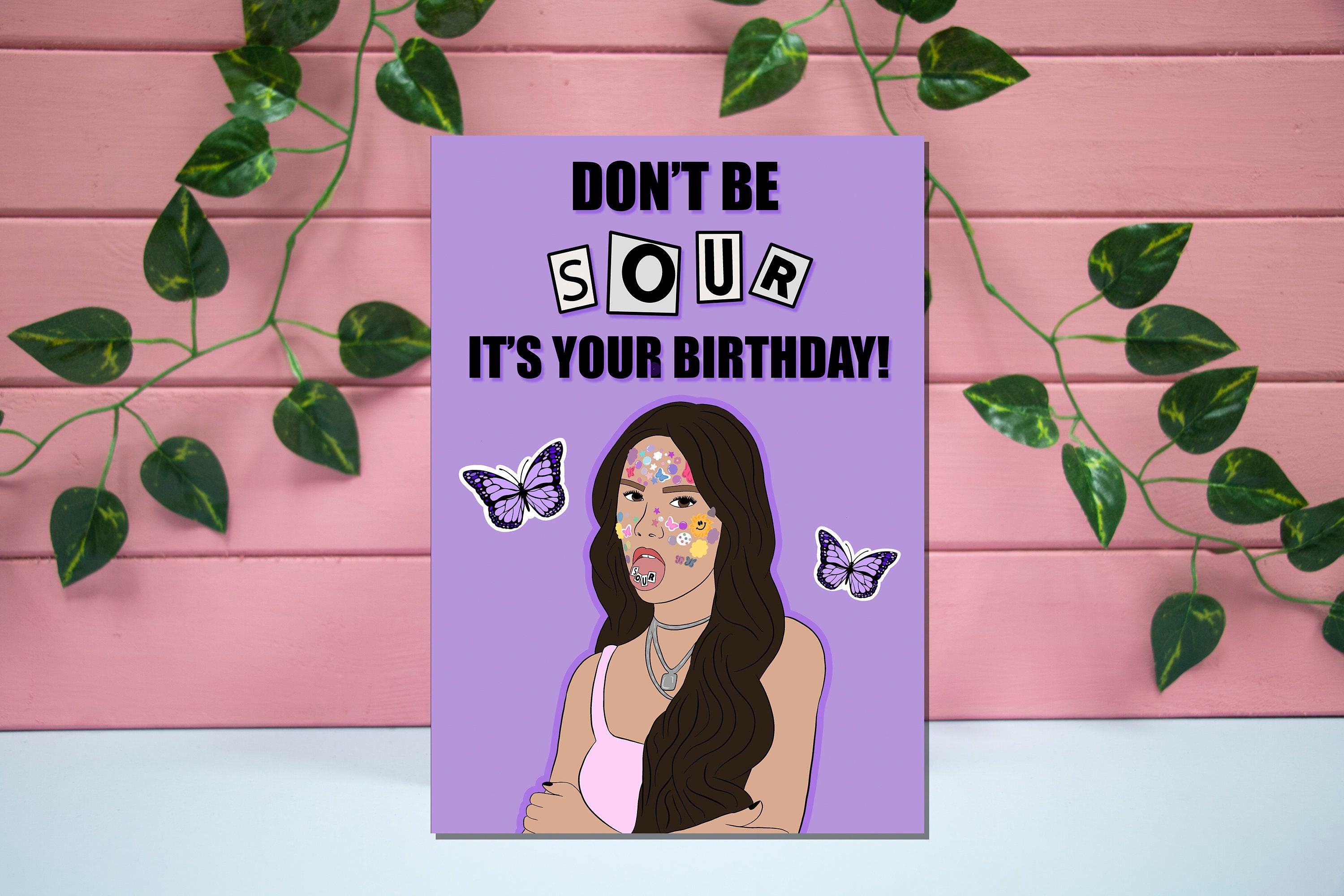 Happy BIRTHDAY card OLIVIA RODRIGO funny birthday day card Etsy