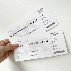 Personalised Surprise Plane Boarding Ticket | Surprise Holiday | Surprise Plane ticket | Boarding card | Surprise Trip | Holiday | Birthday