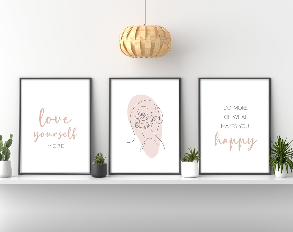 Quote Dressing Room Prints Set of 3 Neutral Gift Girls Etsy