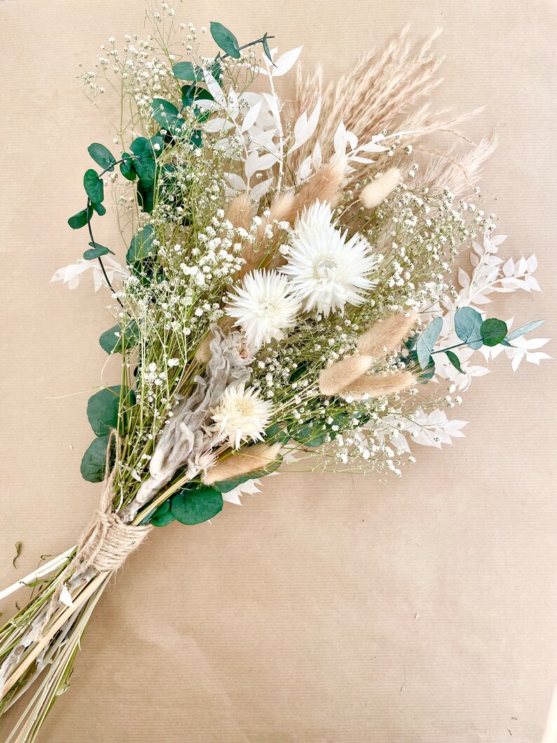 Wedding Dried Flower Bouquets Buttonholes Gypsophilia Etsy UK