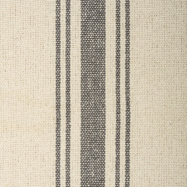 Grain Sack Fabric - Gray Stripe