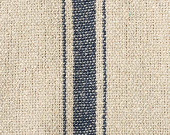 Grain Sack Fabric - Blue Stripe
