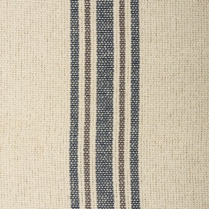 Grain Sack Fabric - 5 Blue and Gray Stripes