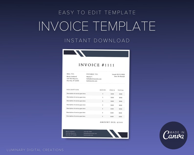 invoice-template-printable-invoice-coaching-invoice-canva-etsy-canada