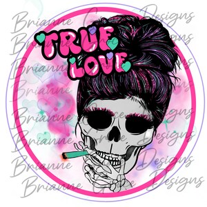 Wahre Liebe Skelett Gelenk Valentinstag digitales Design Download Sublimation png