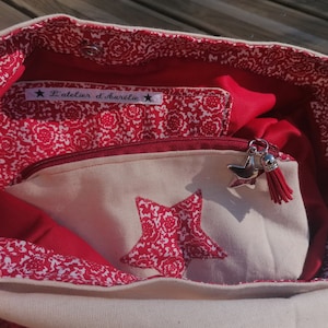 Umhängetasche/Handtasche und Make-up-Kit