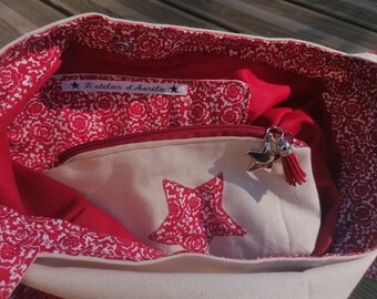 Sac bandoulière/ sac à main et trousse à maquillage