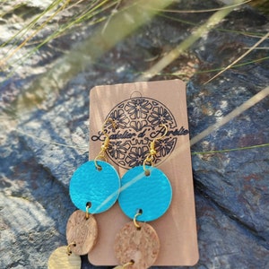 Boucles d'oreilles Bleu