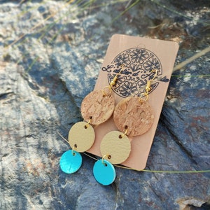 Boucles d'oreilles Beige