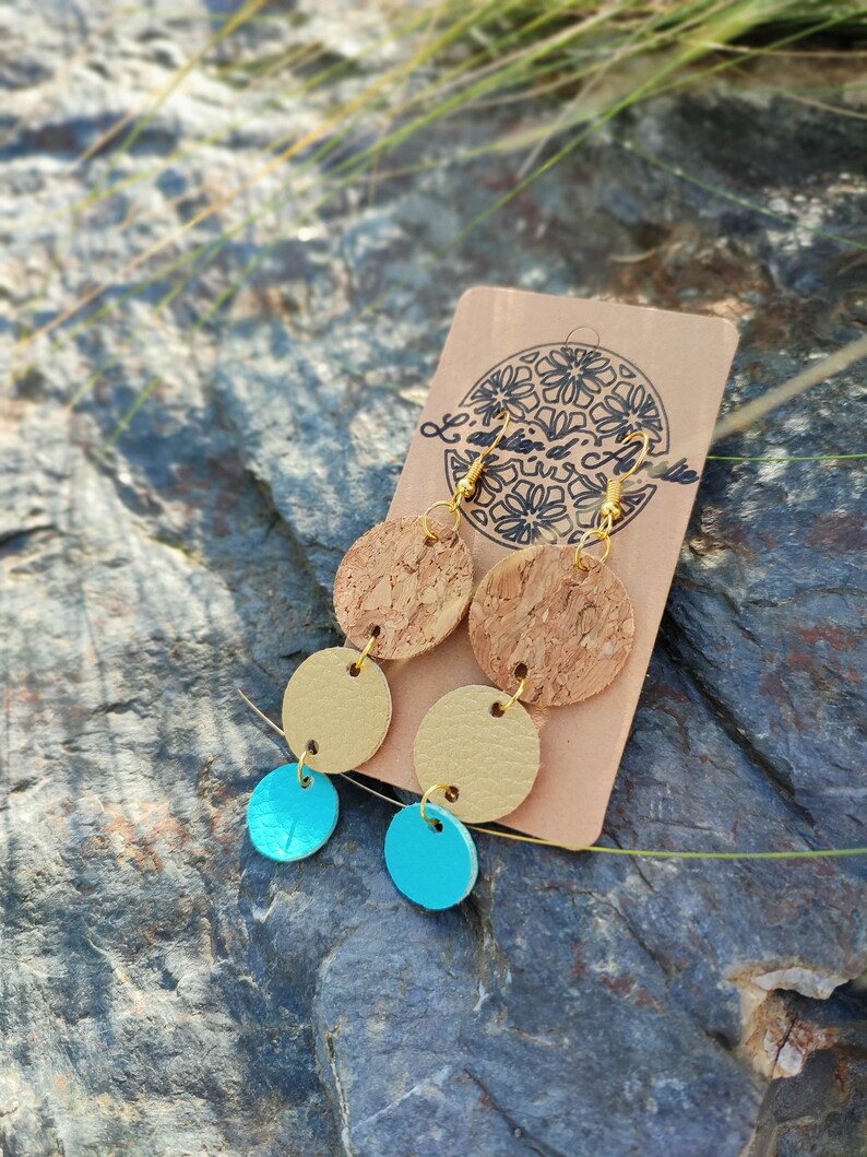Boucles d'oreilles Beige