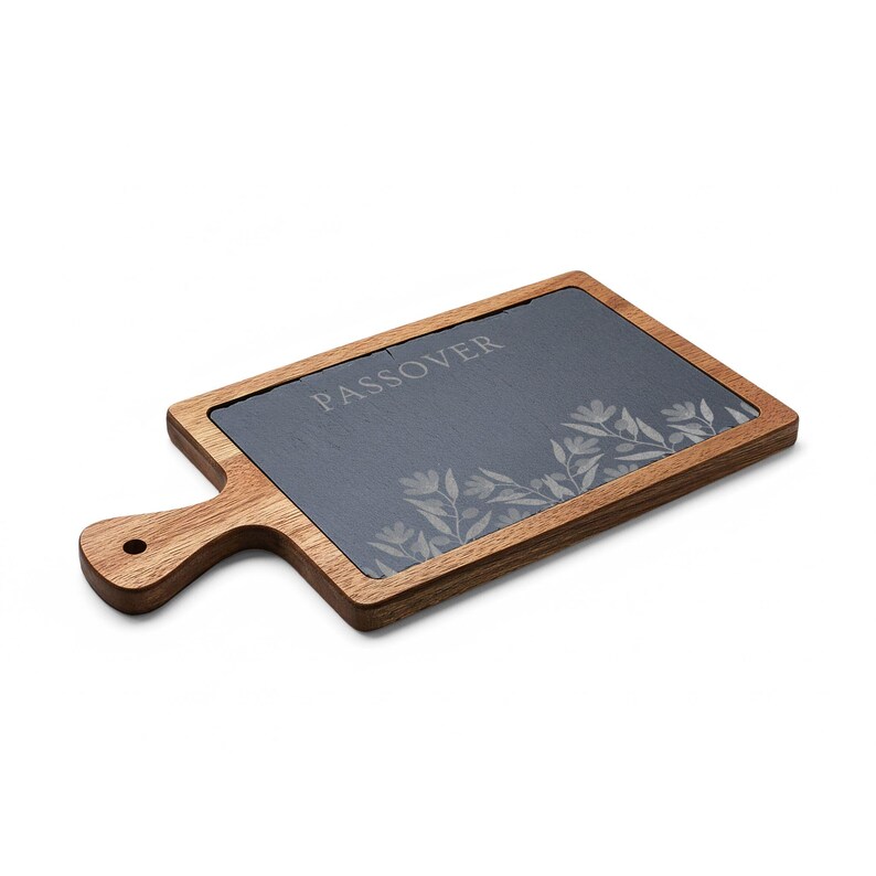 Engraved Passover Charcuterie Board | Acacia Wood Serving Board With ...