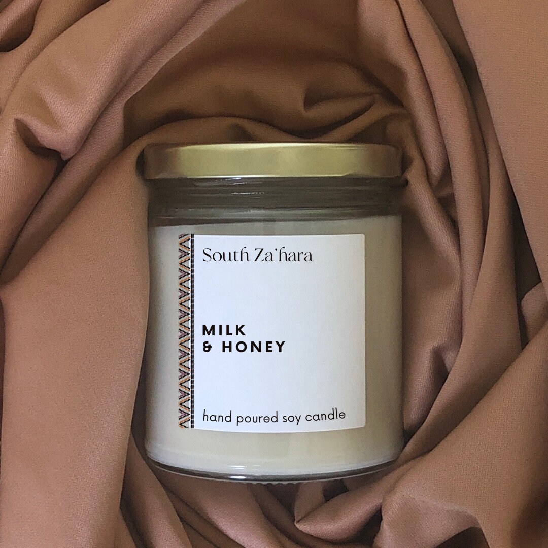 Milk and Honey Candle Relaxing Soy Candle Spa Candle Cozy Etsy