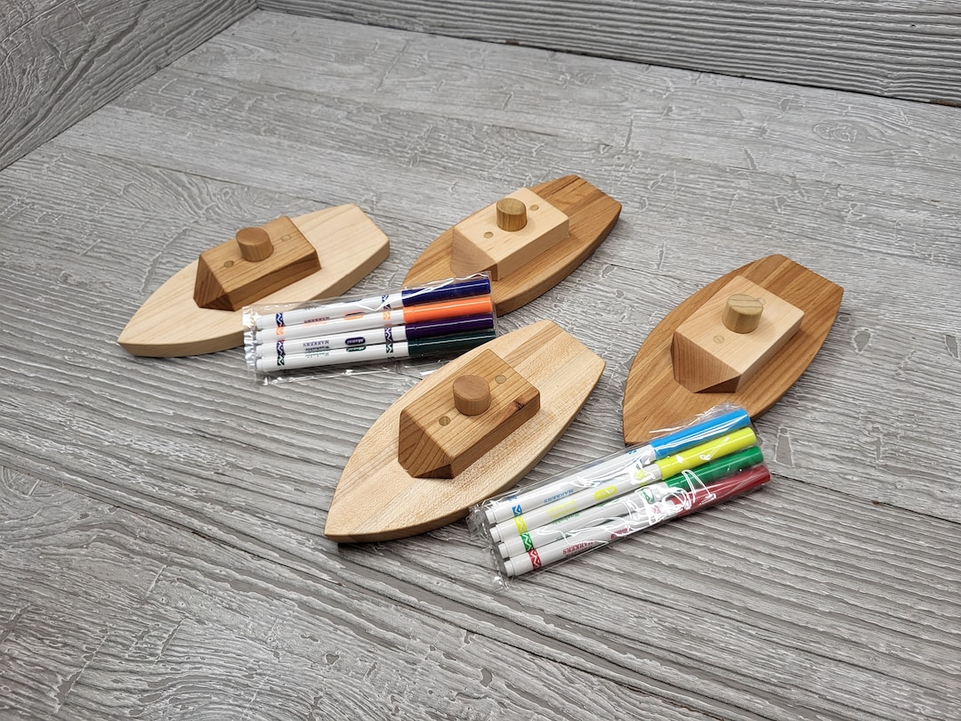Wooden Toy Boats - Etsy