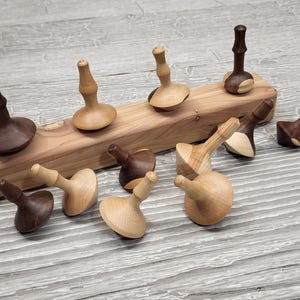 Wooden Spinning Tops