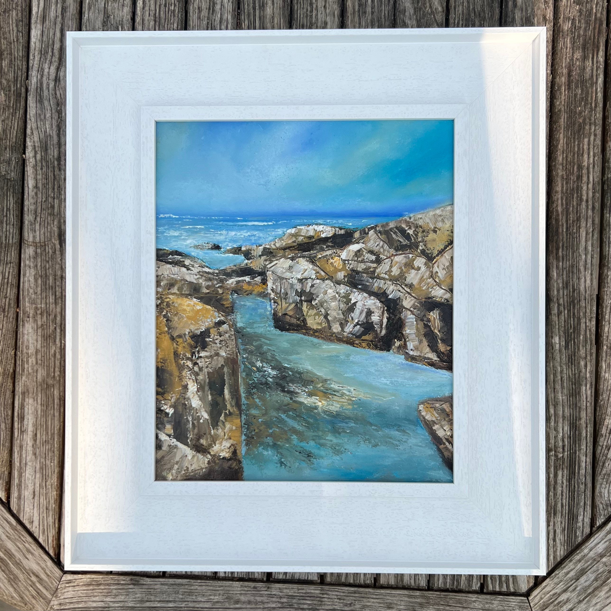 Original Oil Painting Rock Pool Etsy UK