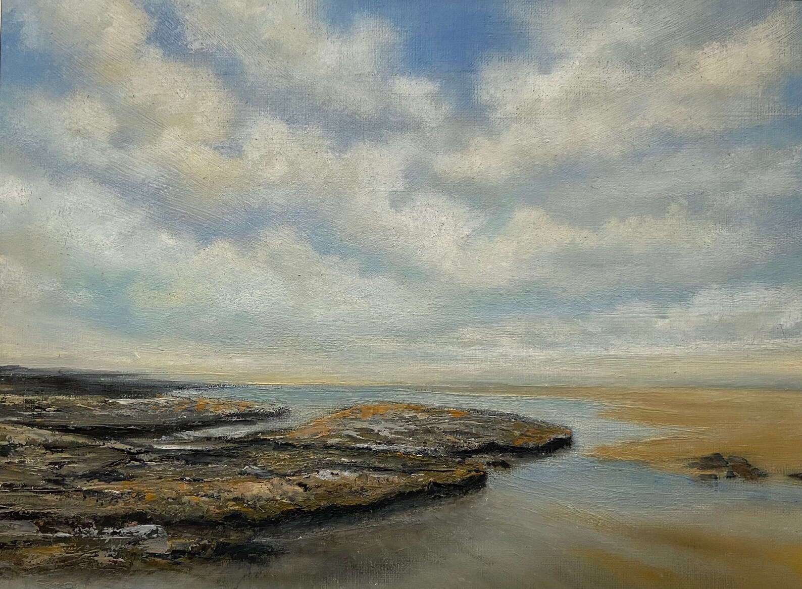 Original oil painting Tides Out Exmouth Etsy.de