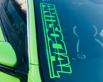 Antisocial Decal Sticker – Car Windshield Banner, Window Decal