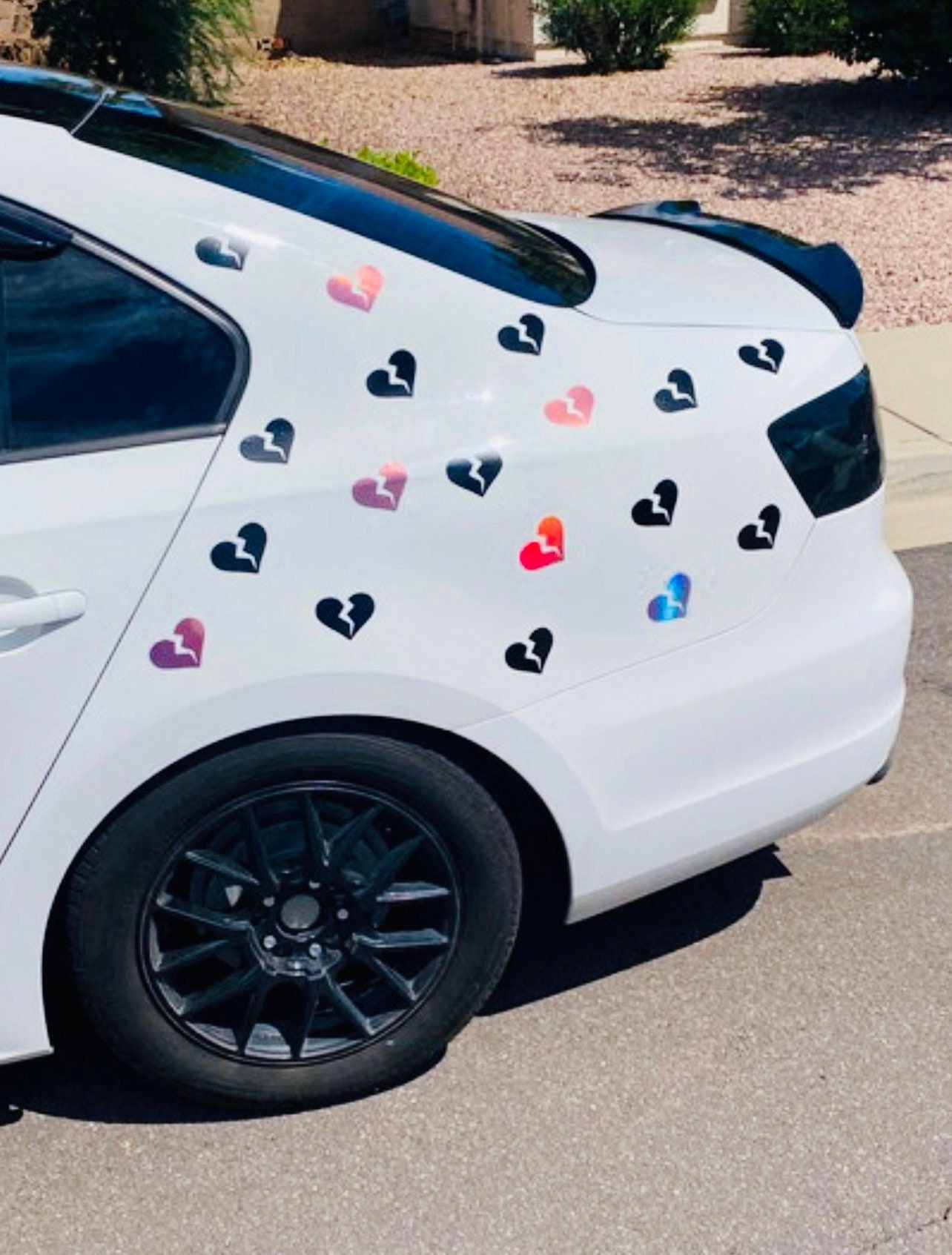 Heart decals for cars discount