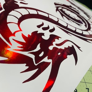 Dragon JDM Decal Sticker ( bumper, dragon, Japanese, wall decal, tumbler, bike, laptop, window, truck, stance)