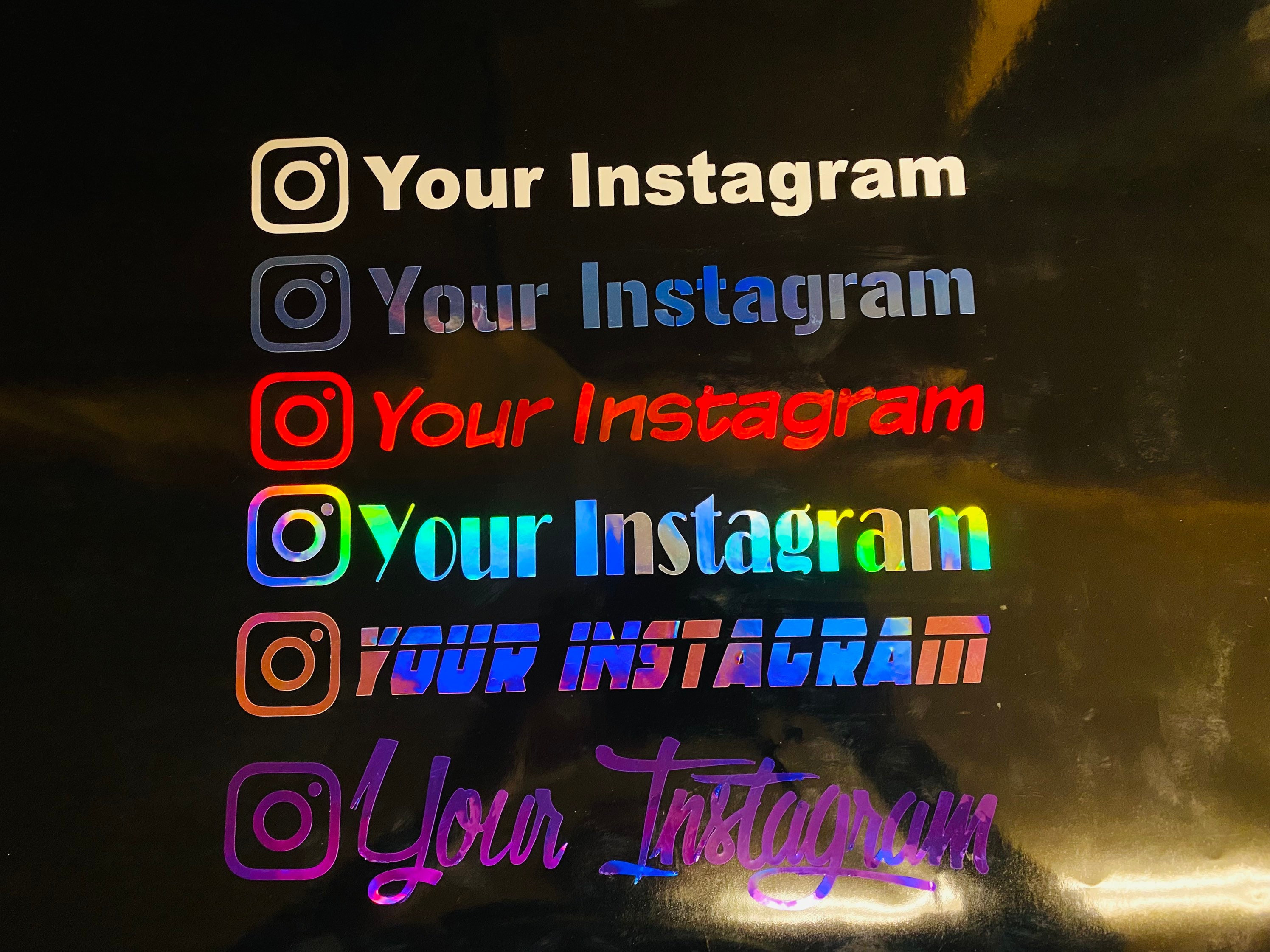 Adesivo Personalizzato Per I Social Media, Adesivo Per Finestrini Auto (acquista Uno E Ricevine Uno Gratis) - Italia - Foto 11