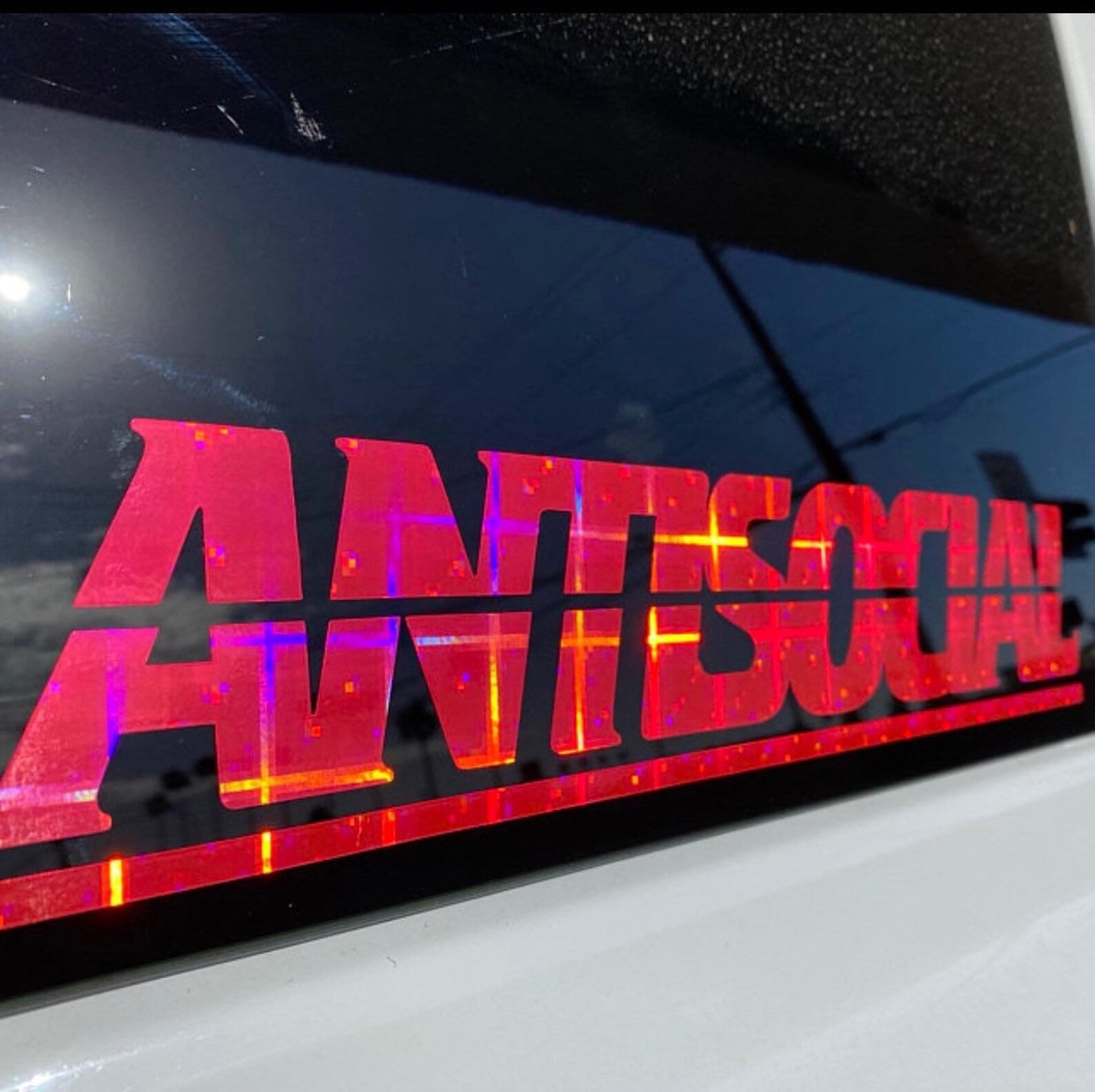 Antisocial JDM Decal Sticker Windshield Banner Window Etsy