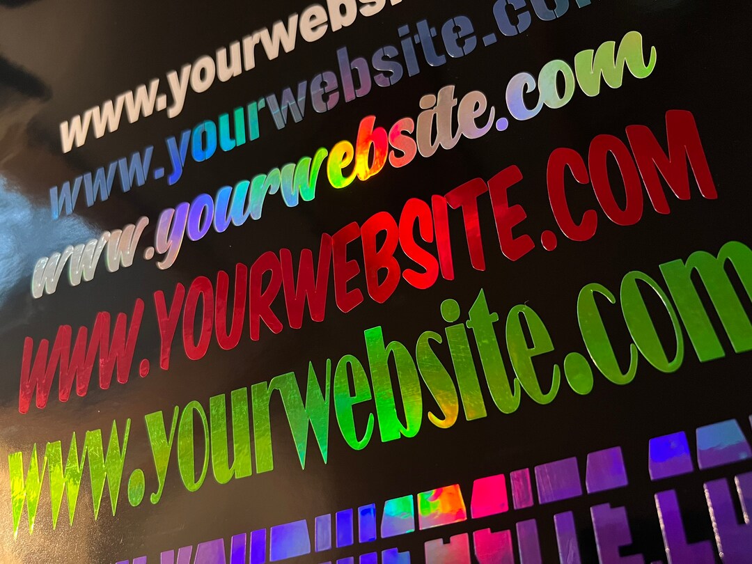 Custom Website Decal Sticker - Business Window Decal (BOGO) - Etsy
