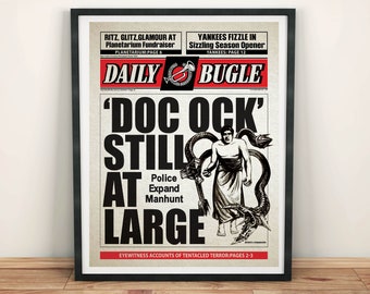 Sam Raimi Spider-Man Movie Poster: Daily Bugle 'Doc Ock'