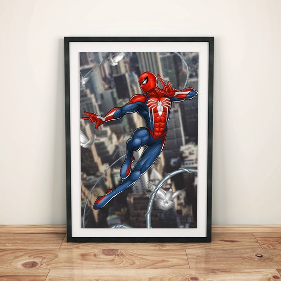 Buy Spider Man PS4 Game Spiderman Poster Print Spider-man PS5 Online in  India - Etsy