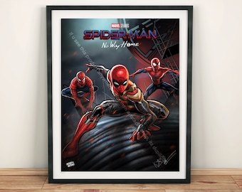 Spider-Man No Way Home Poster: Multiverse Superhero Print