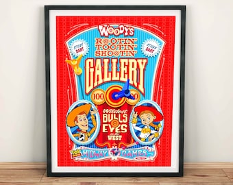 Toy Story Midway Mania Poster: Woody's Gallery Wall Art
