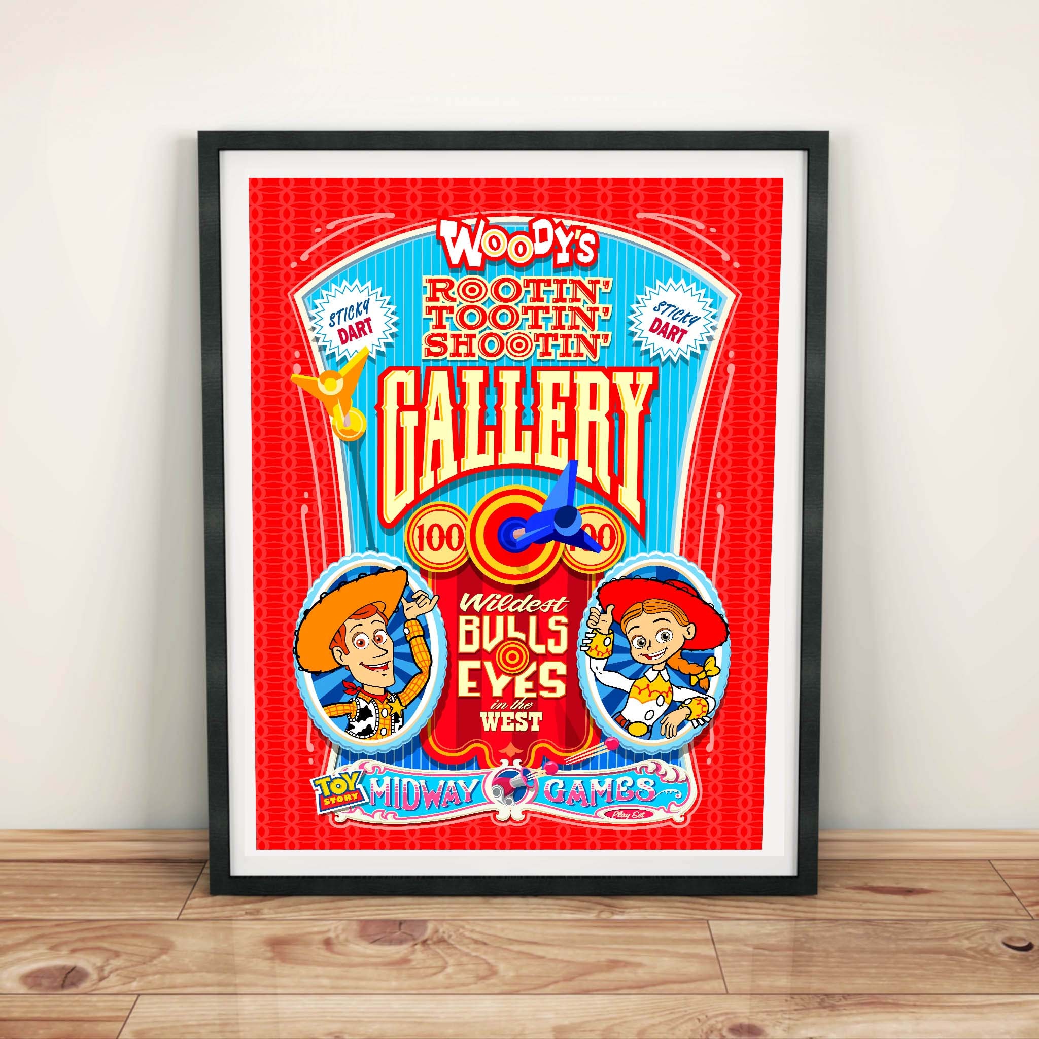 Toy Story Midway Mania Poster: Woody's Gallery Wall Art - Etsy