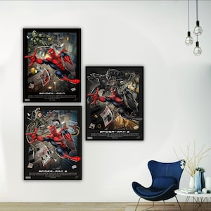 Spiderman Trilogy movie Poster Newspaper | set of 3| Spiderman Newspaper Prop Replica  - Daily Bugle - Tobey Maguire - Superhero