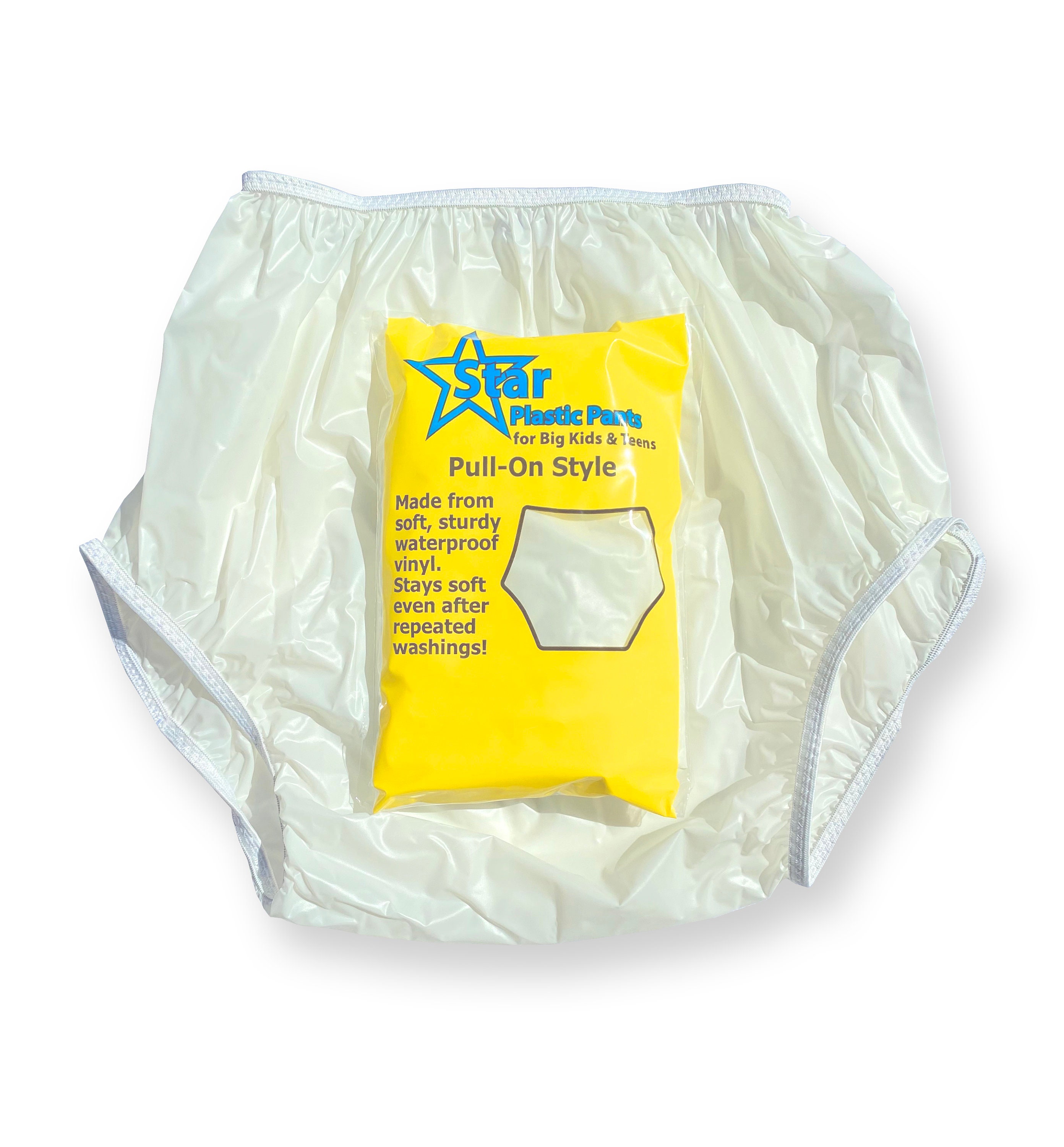PVC rubber pants as slip-on pants for cloth nappies