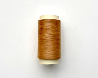 Applique da parete in rovere, lampada cilindrica realizzata a mano, luce minimalista (dazi doganali pagati negli Stati Uniti)