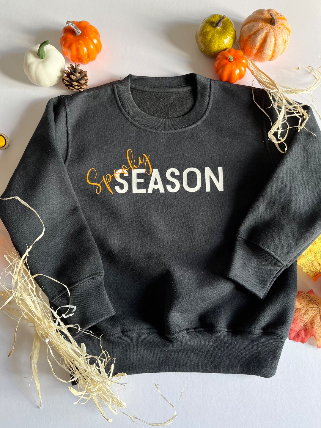 Childrens Spooky Season Jumper / Halloween Jumper / Kids Etsy
