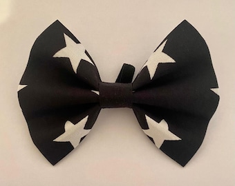 The Black Star Dog Bow Tie