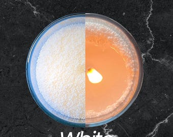 White Pearled Candle Sand /26.45lbs/12 kg / 3000h + 240 Wicks / unscented