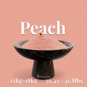 Candle Sand wax PEACAH Kerzensand granulated wax wedding and events /26.45-41.8lbs/12kg-18 kg UNSCENTED