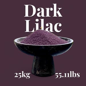 Candle Sand Wax DARK LILAC Kerzensand Wedding Events  centrepiece 55.11lbs/25 kg +500 Wicks UNSCENTED
