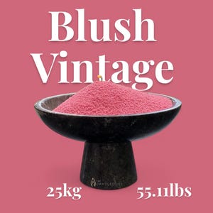 Candle Sand Kerzensand Wax Pearls BLUSH VINTAGE Wedding Events 55.11lbs/25 kg +500 Wicks UNSCENTED