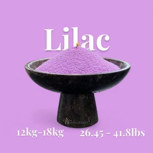 Candle Sand wax LILAC granulated Kerzensand for wedding and events /26.45-41.8lbs/12kg-18 kg UNSCENTED