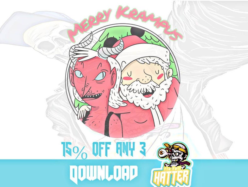 Download Krampus Print Xmas Clip-art Design Festive SVG Christmas ...