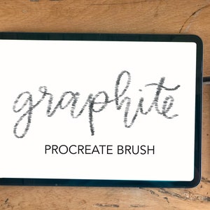 Graphite Lettering Brush | Für Procreate auf dem iPad | SOFORTIGER DIGITALER DOWNLOAD