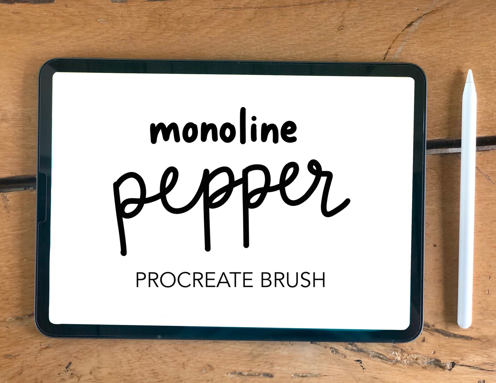 Pepper Monoline Brush for Procreate on iPad INSTANT DIGITAL DOWNLOAD Etsy