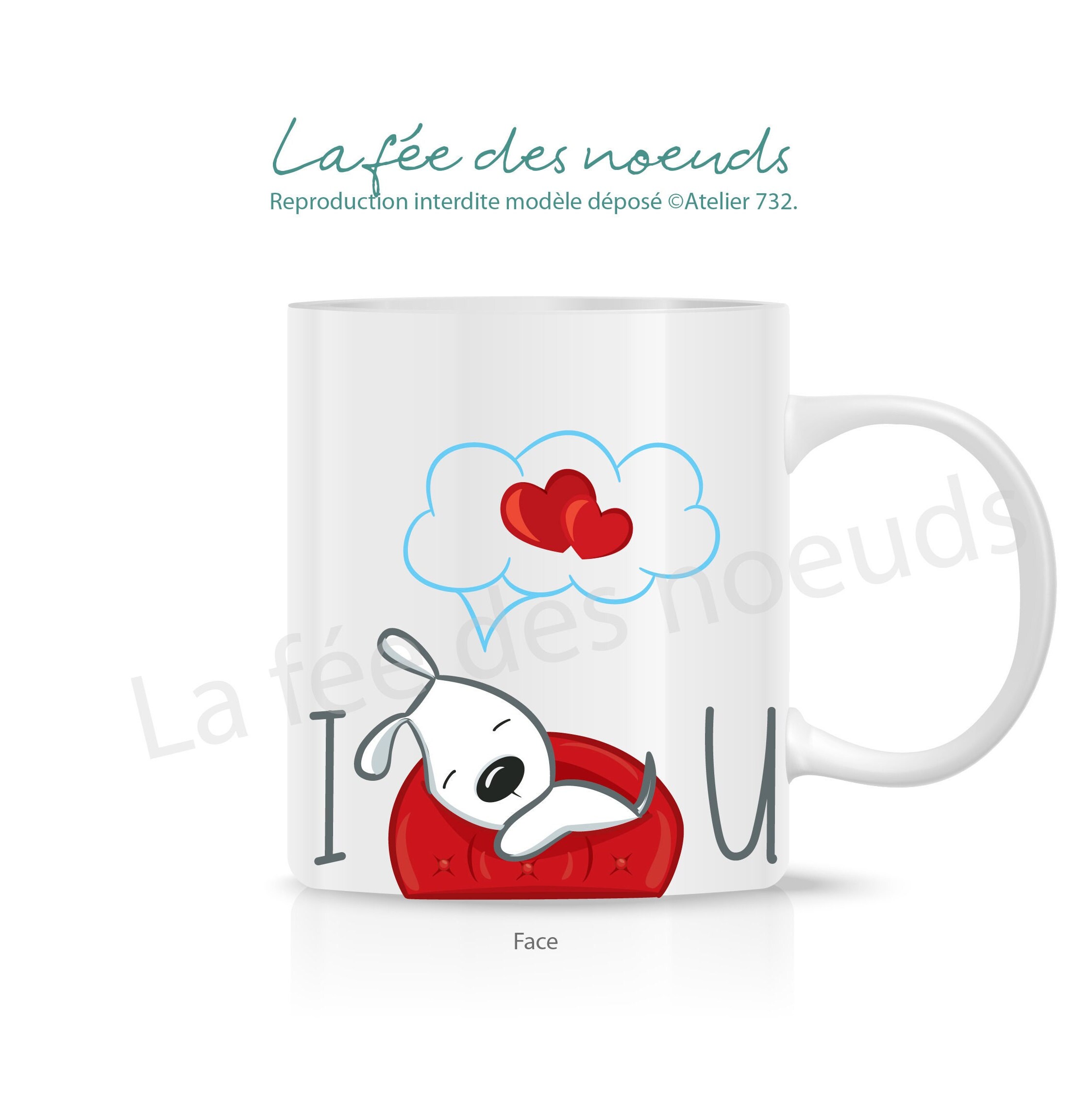 Mug Love Saint Valentin Amour Snoopies Ballon