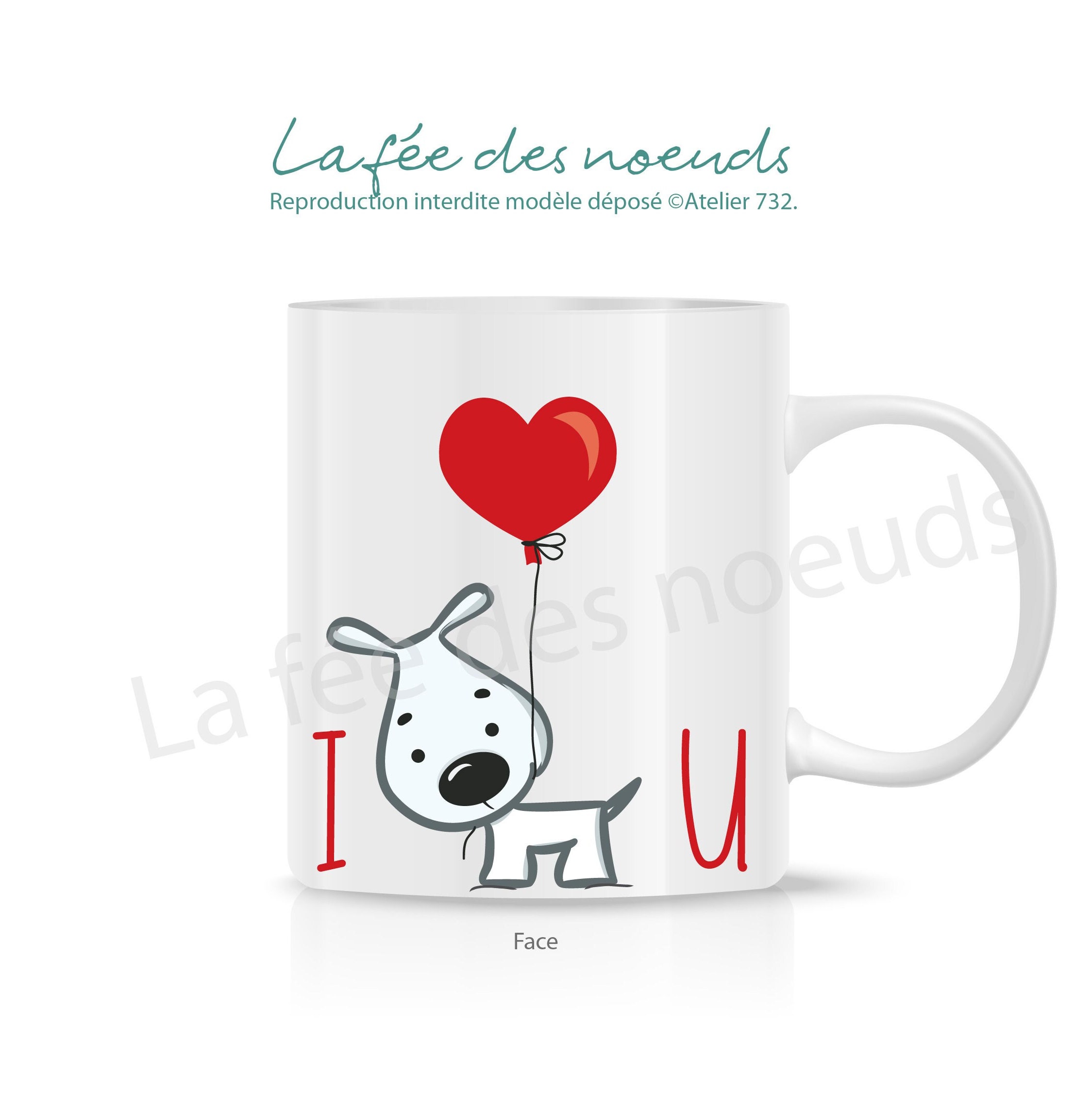 Mug Love Saint Valentin Amour Snoopies Ballon