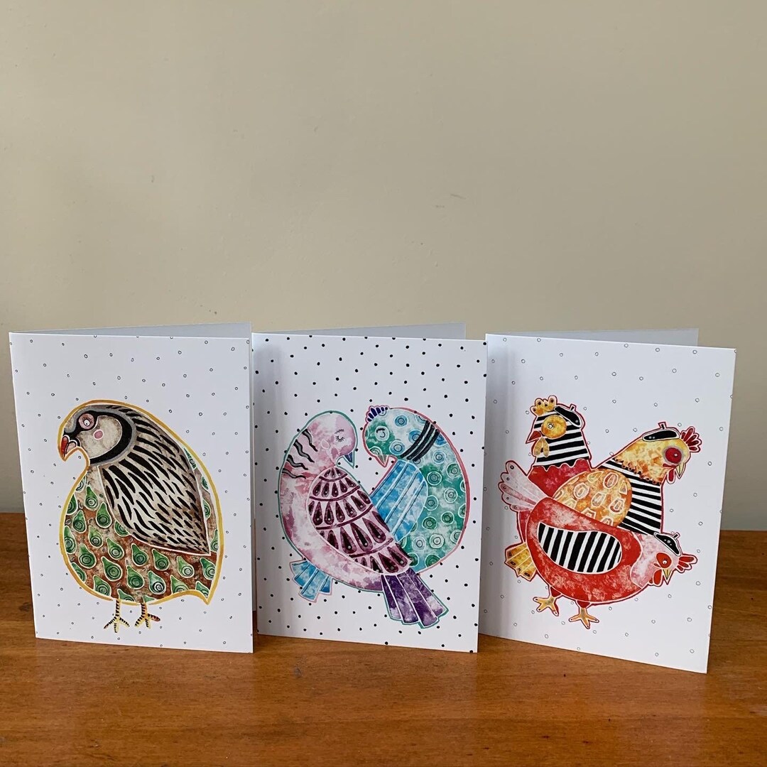 Christmas Cards ASSORTED PACK OF 6 A5 Size Illustrated Etsy UK