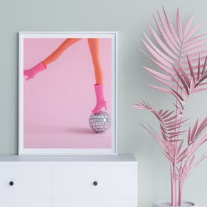 Disco Barbie, Barbie Wall Decor, Barbie Movie Poster, Barbie Doll, Barbie Girl, Barbie World, Barbie Digital Download, Dorm Decor, Y2K Room